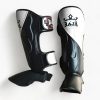 Shin Guards Double Color Cut On (Black/White)