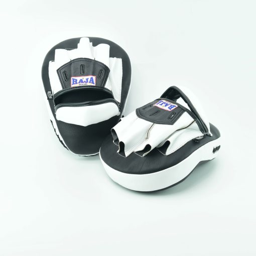 RPM-6A Focus Mitt in curved open finger (Black/White) - Image 3