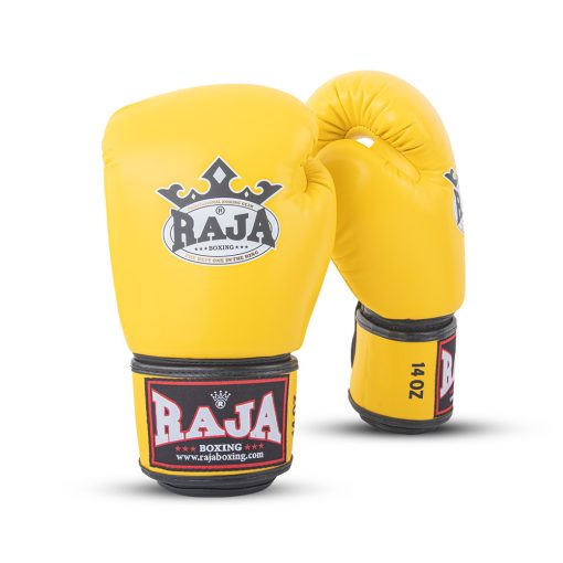 RAJA Boxing V1 Yellow Boxing Gloves - Image 2