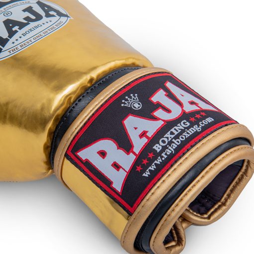 RAJA Boxing Gloves – Metallic Gold Edition - Image 3