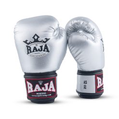 Alternative view of RAJA Boxing V1 Silver Boxing Gloves