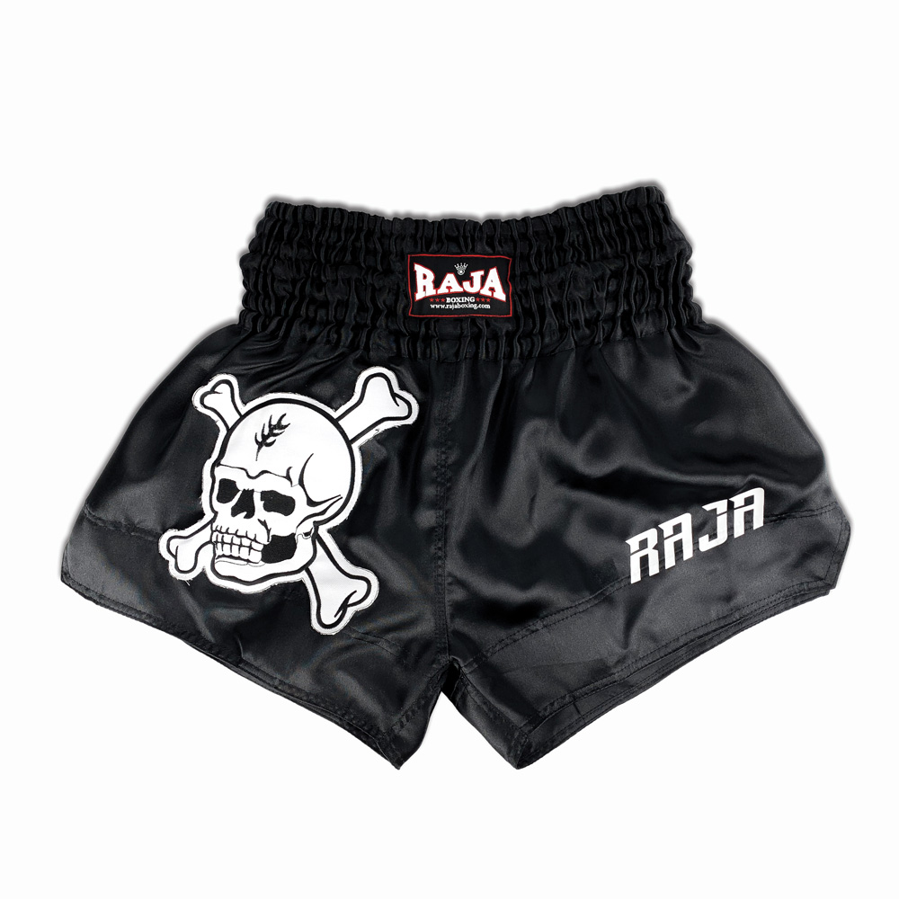 Raja Boxing Training MMA Boxing Dio De Los Muertes Skulls Roses Muay Thai Shorts 