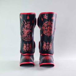 Alternative view of SakYan Fancy Shin Guards (Black)