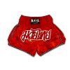 Classic MuayThai Shorts Lai Thai RTB29-1 Red