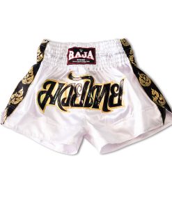 Classic MuayThai Shorts Lai Thai RTB29-5 (White)