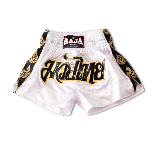 Classic MuayThai Shorts Lai Thai RTB29-5 (White)