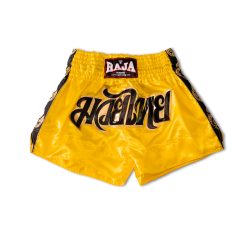 Classic MuayThai Shorts Lai Thai RTB29-5 (Yellow)