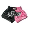 MuayThai Shorts Double Color RTB29-10 (Black/Pink)