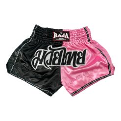 MuayThai Shorts Double Color RTB29-10 (Black/Pink)