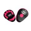 RPM-6A Focus Mitt in curved open finger (Black/Pink)