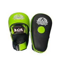 RPM-7B Focus Mitt in curved closed finger (Black/Neon green)