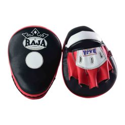 Alternative view of RPM-6A Focus Mitt in curved open finger (Black/Red/White)