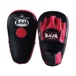 RPM-7A Focus Mitt in curved open finger (Black/RED)