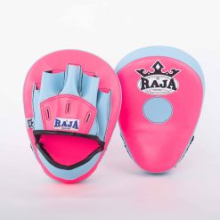RPM-6 Focus Mitt in curved open finger (Pink/Lightblue)