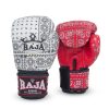 RAJA Boxing Bandana Series Gloves – Red & White Edition