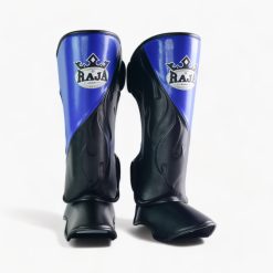 Raja Shin Guards CUT ON (Black/Blue)