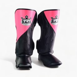 Raja Shin Guards CUT ON (Black/Pink)