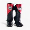 Raja Shin Guards CUT ON (Black/Red)