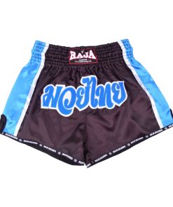 MuayThai Shorts Double Color RTB29-16 (Black/Light blue)