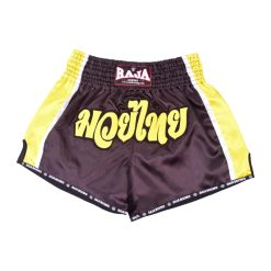 MuayThai Shorts Double Color RTB29-16 (Black/Yellow)