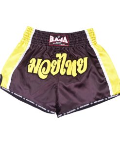 MuayThai Shorts Double Color RTB29-16 (Black/Yellow)