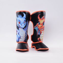 Alternative view of RFSG-2-107-LSL  Shin Guards Cartoon Dragon