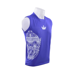 Alternative view of RAJA Sleeveless Shirt (Blue)