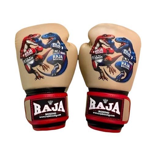 RFBGV-113 Raja Kids Gloves Dinosaur (Cream/Red)
