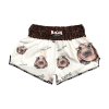 SP67-031 Raja Boxing Muay Thai Shorts Moo Deng (Brown)
