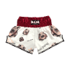 SP67-032 Raja Boxing Muay Thai Shorts Moo Deng (Red)