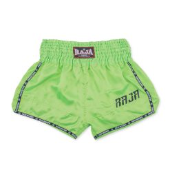RTB29-2 RAJA MuayThai Shorts (Green Neon)