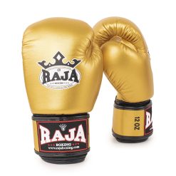 Alternative view of RAJA Metallic Gold Boxing Gloves