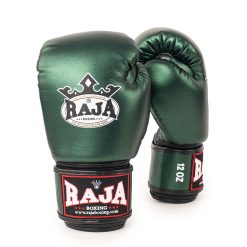 Alternative view of RAJA Metallic Green Boxing Gloves