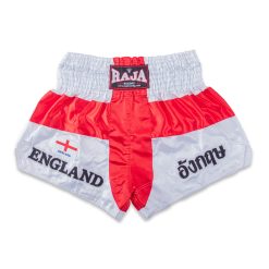 RAJA Muay Thai Shorts – England Flag Design