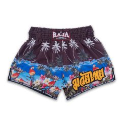 Raja Boxing "Beach Blast" Muay Thai Shorts - Tropical Training Vibe