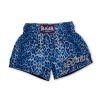 Raja Boxing Blue Leopard Print Muay Thai Shorts