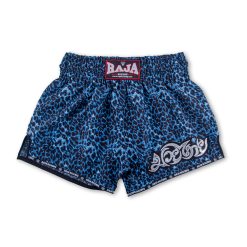 Raja Boxing Blue Leopard 2 Print Muay Thai Shorts