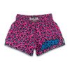 Raja Boxing Pink Leopard Print Muay Thai Shorts - "Leo Pink"