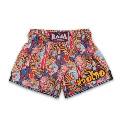 Raja Boxing "Tiger Pat Yellow" Muay Thai Shorts