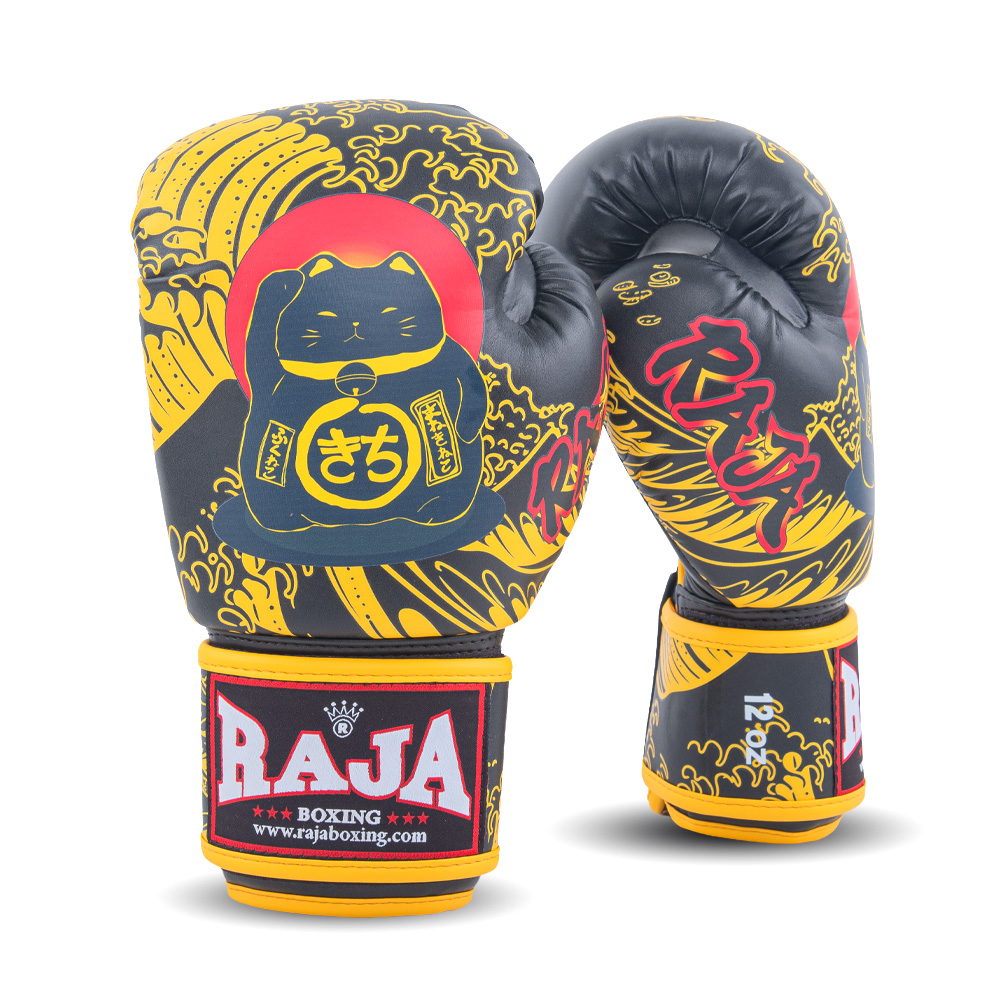 RAJA Boxing Gloves – Lucky Cat Black Edition - Image 2