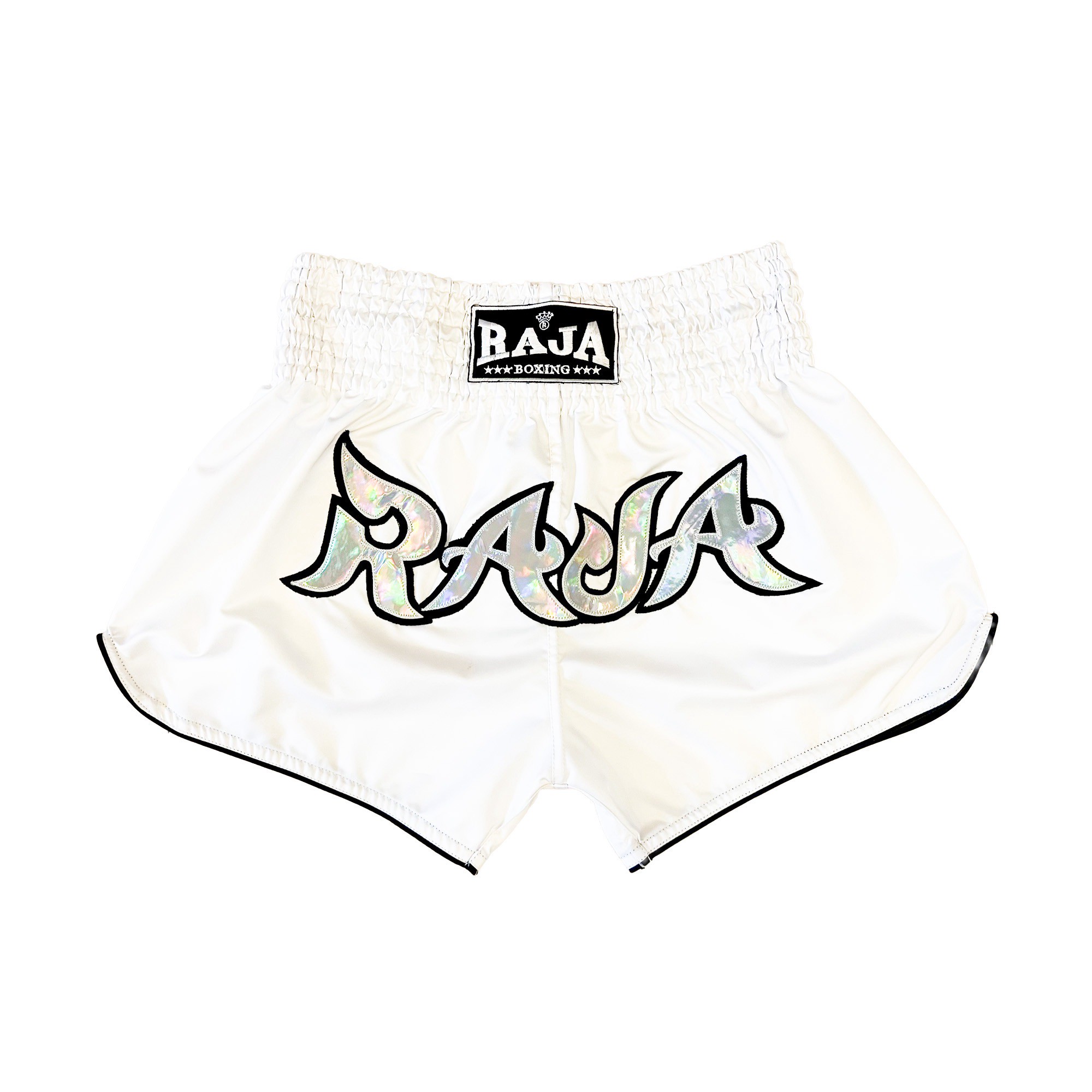 ST-MCP-9-69 RAJA MuayThai Shorts (White)